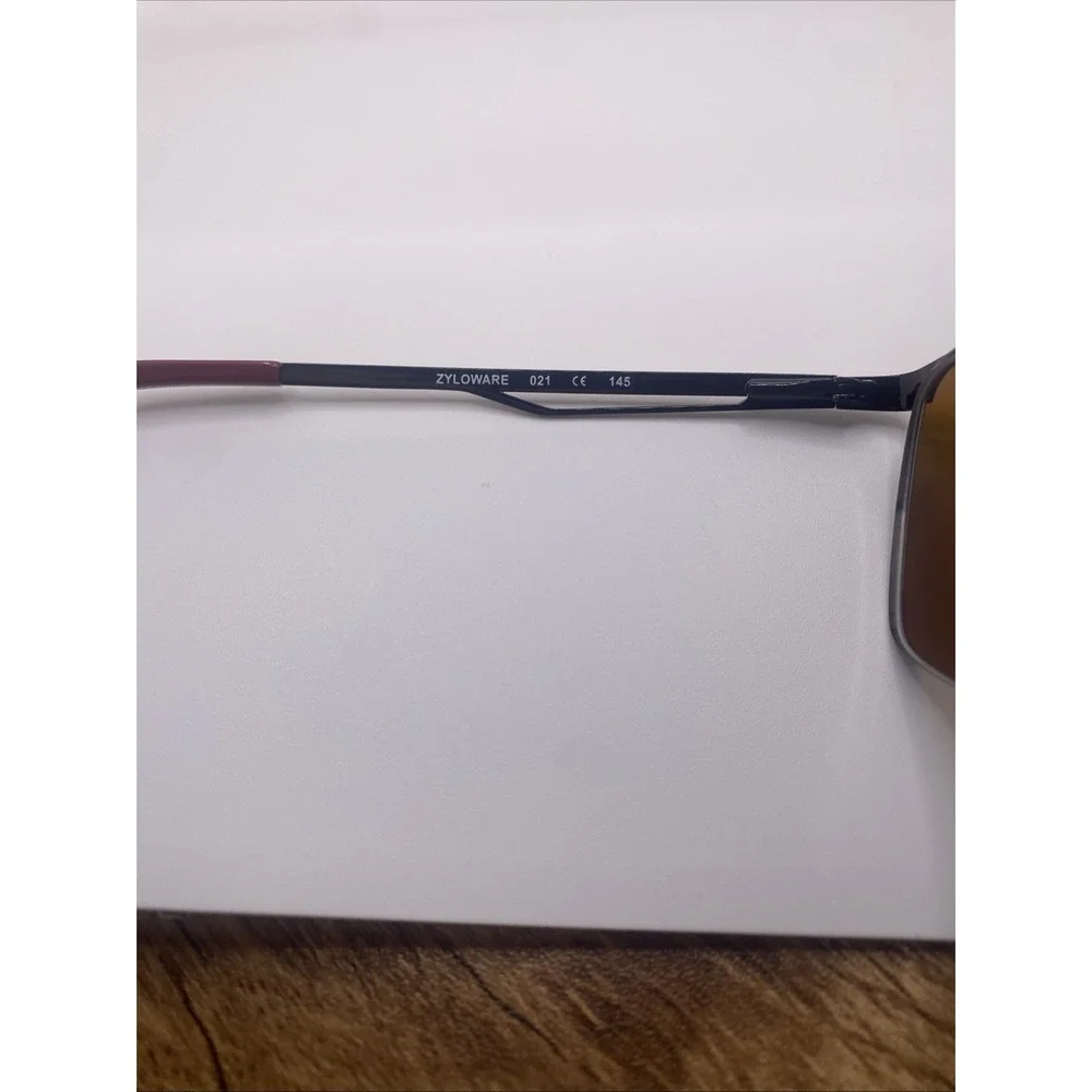Shaq Sunglasses FRAMES ONLY Zyloware Half Rim 145 Brown 144